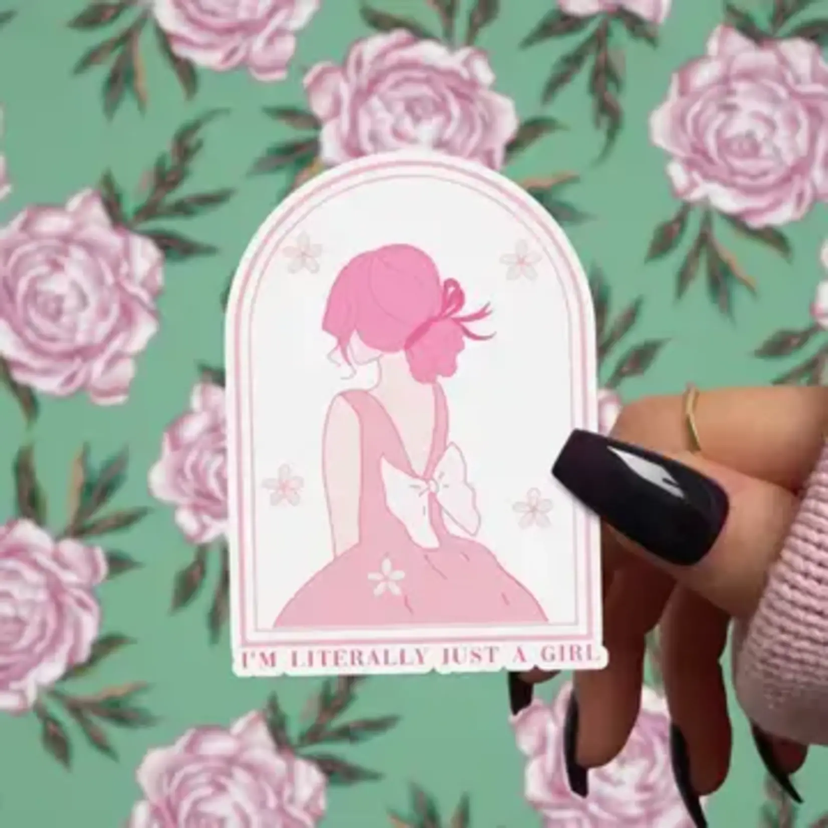 Pretty Toxic Stickers Just A Girl | Sticker