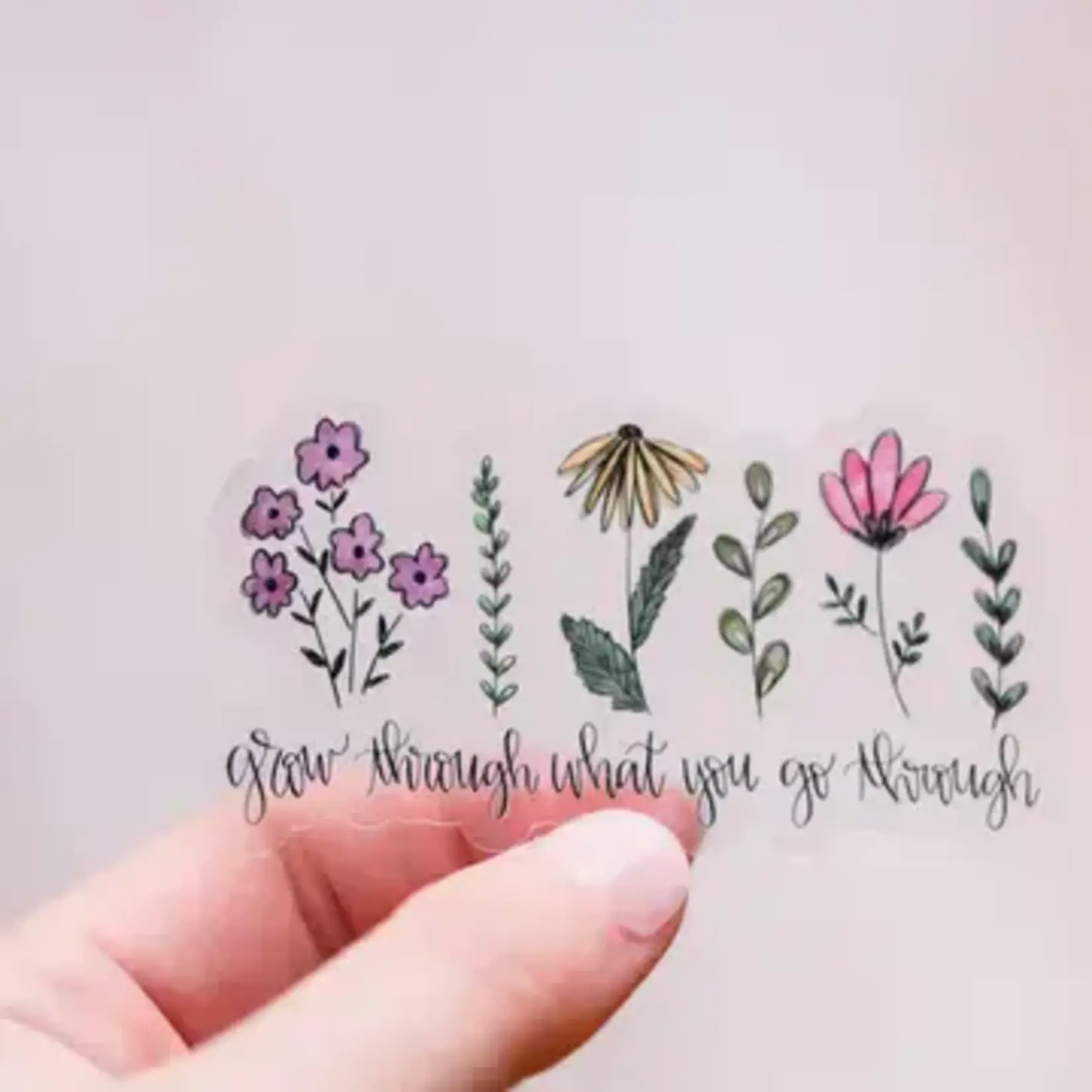 Savannah and James Co Clear Wildflowers | Sticker