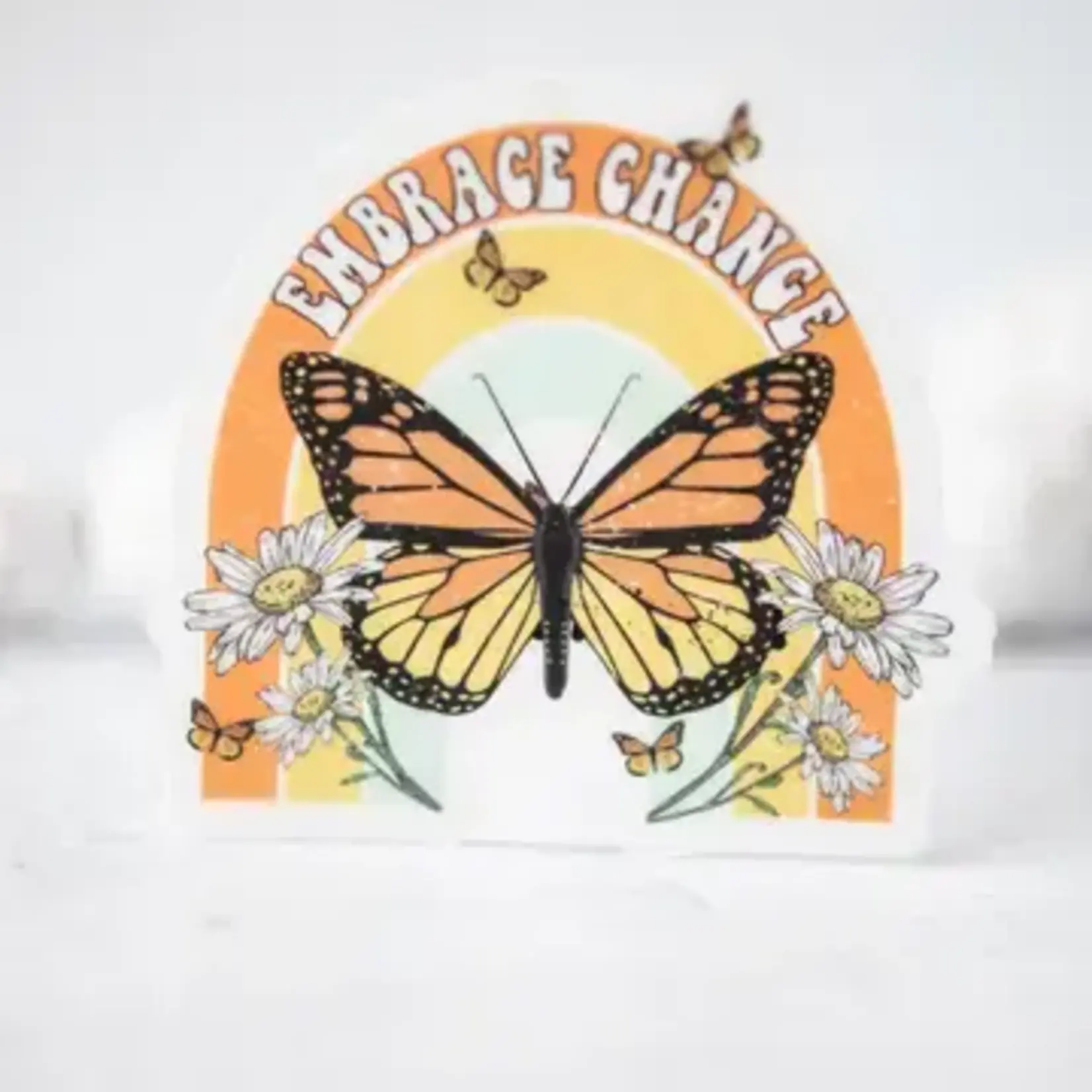 Savannah and James Co Embrace Change | Sticker