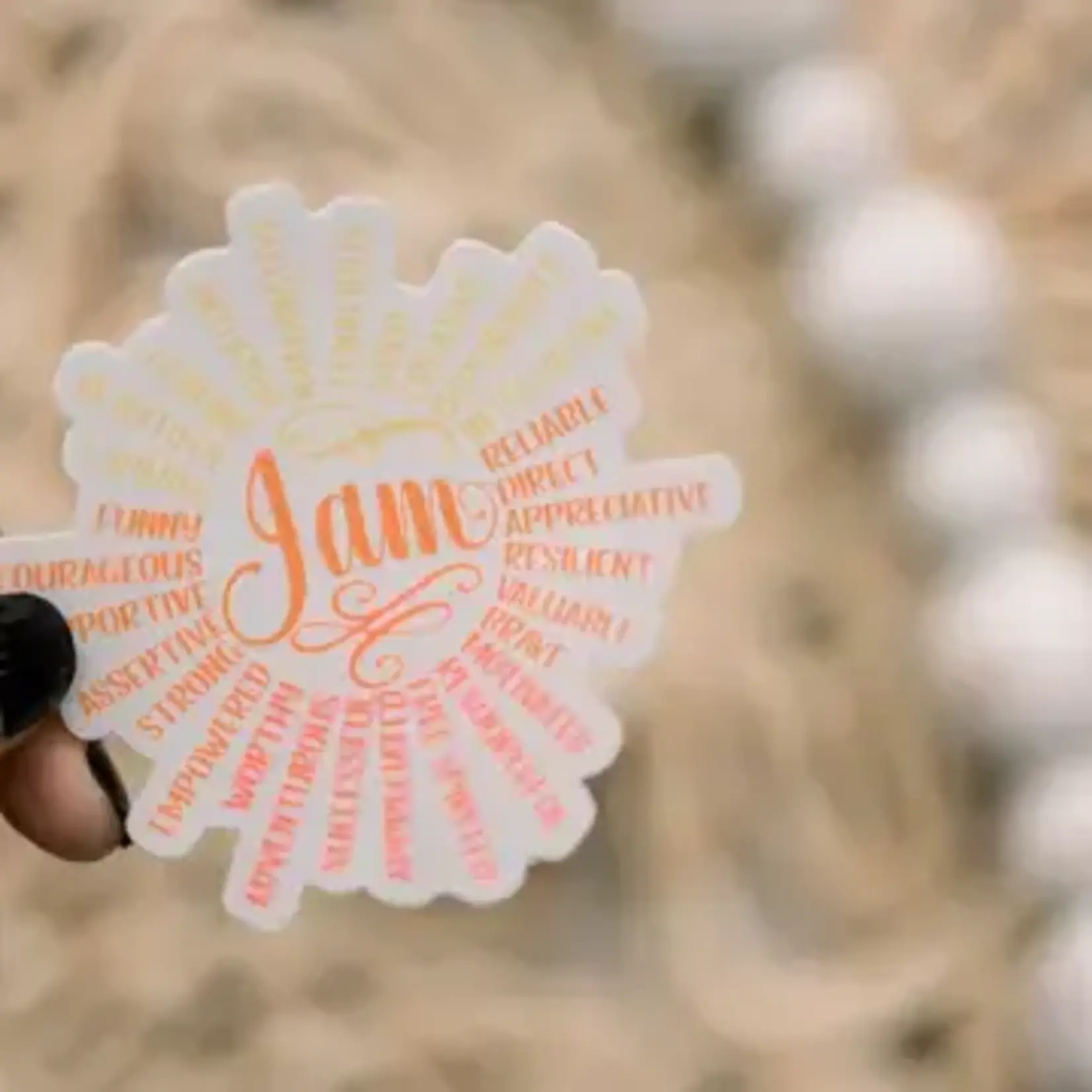 Savannah and James Co I Am Affirmation | Sticker