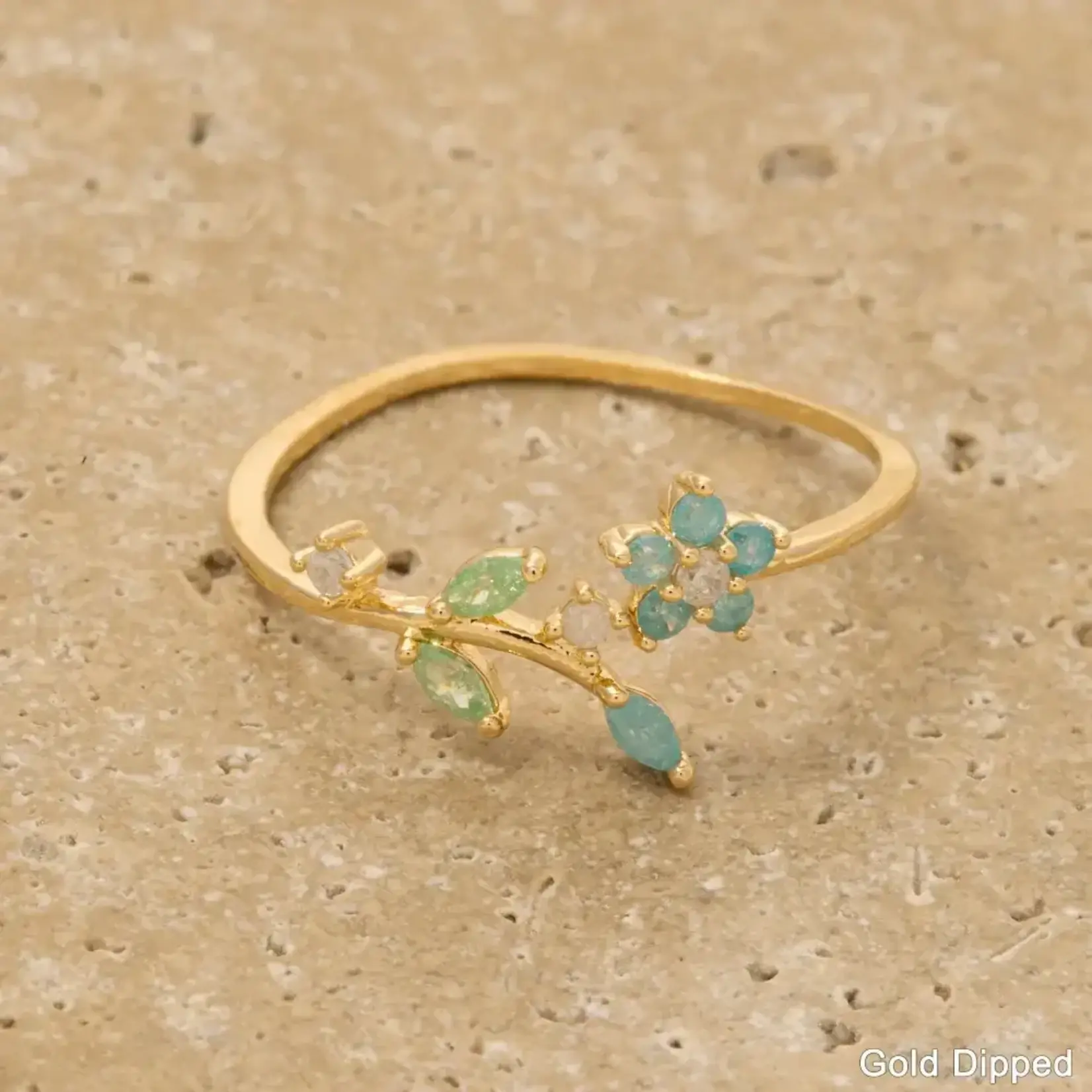 *Flower Leaf Ring · Gold