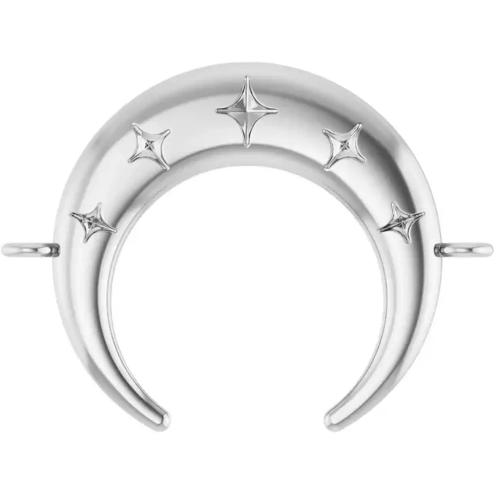 Crescent · Silver · Connectors