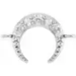 Diamond Crescent · Silver · Connectors
