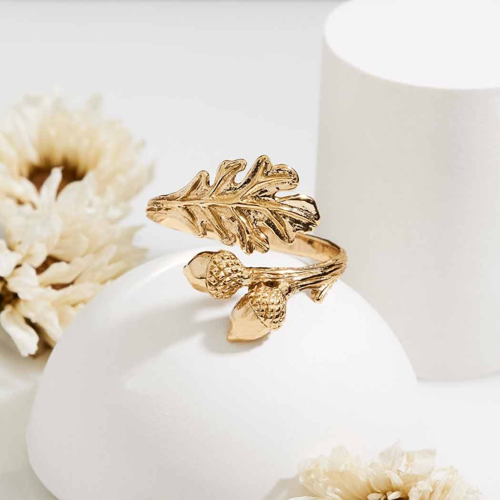 Oak & Acorn Ring · Bronze · Adjustable