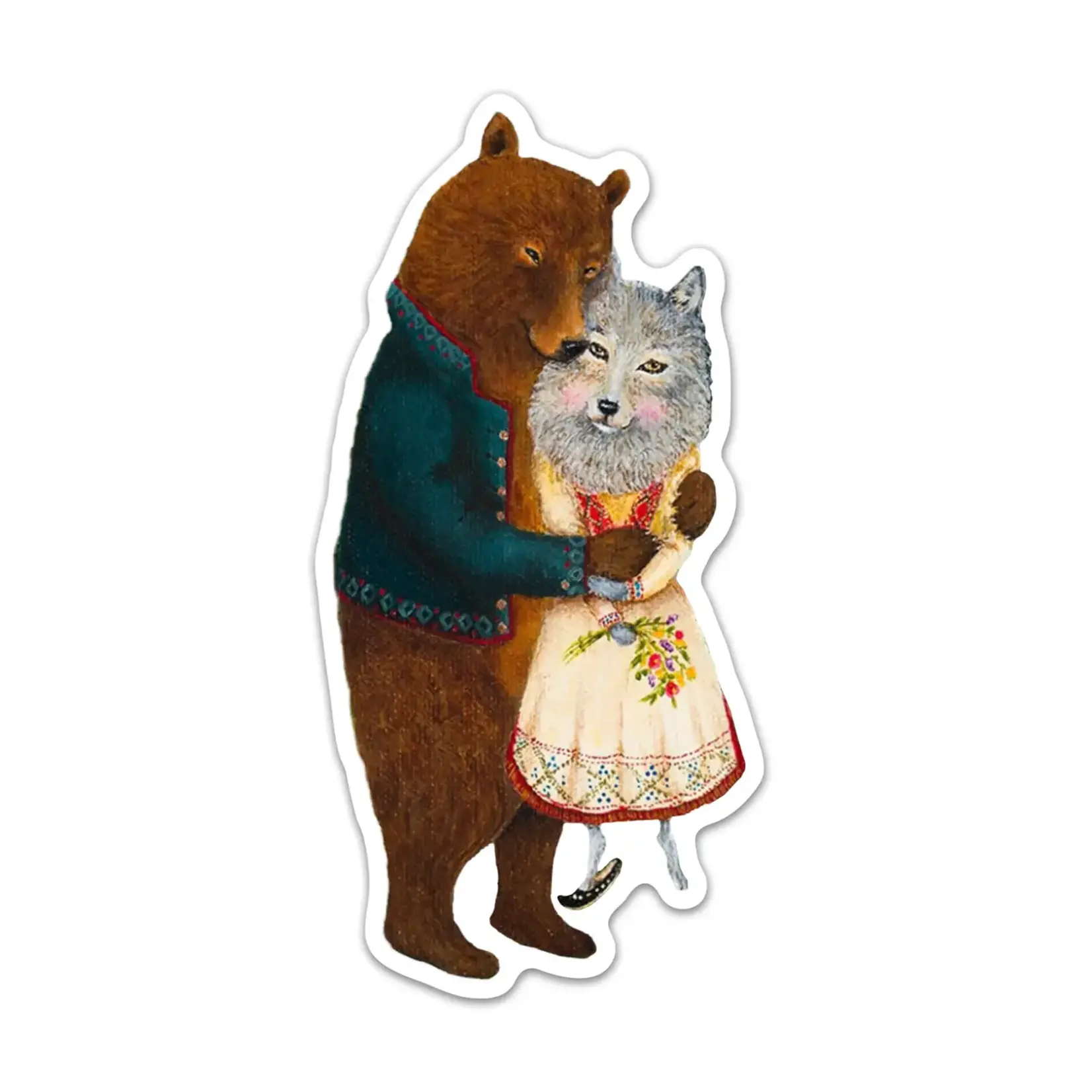 Jahna Vashti Wolf and Bear | Sticker
