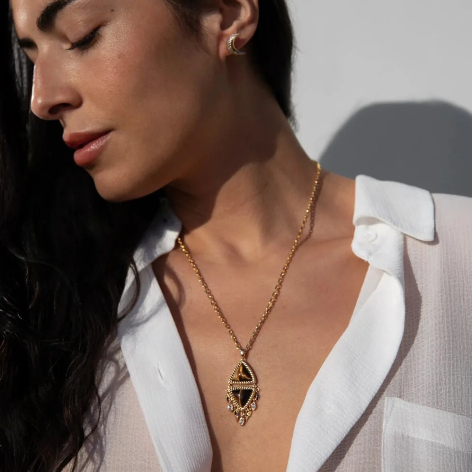*Wind Chime Necklace · 14K Gold Vermeil