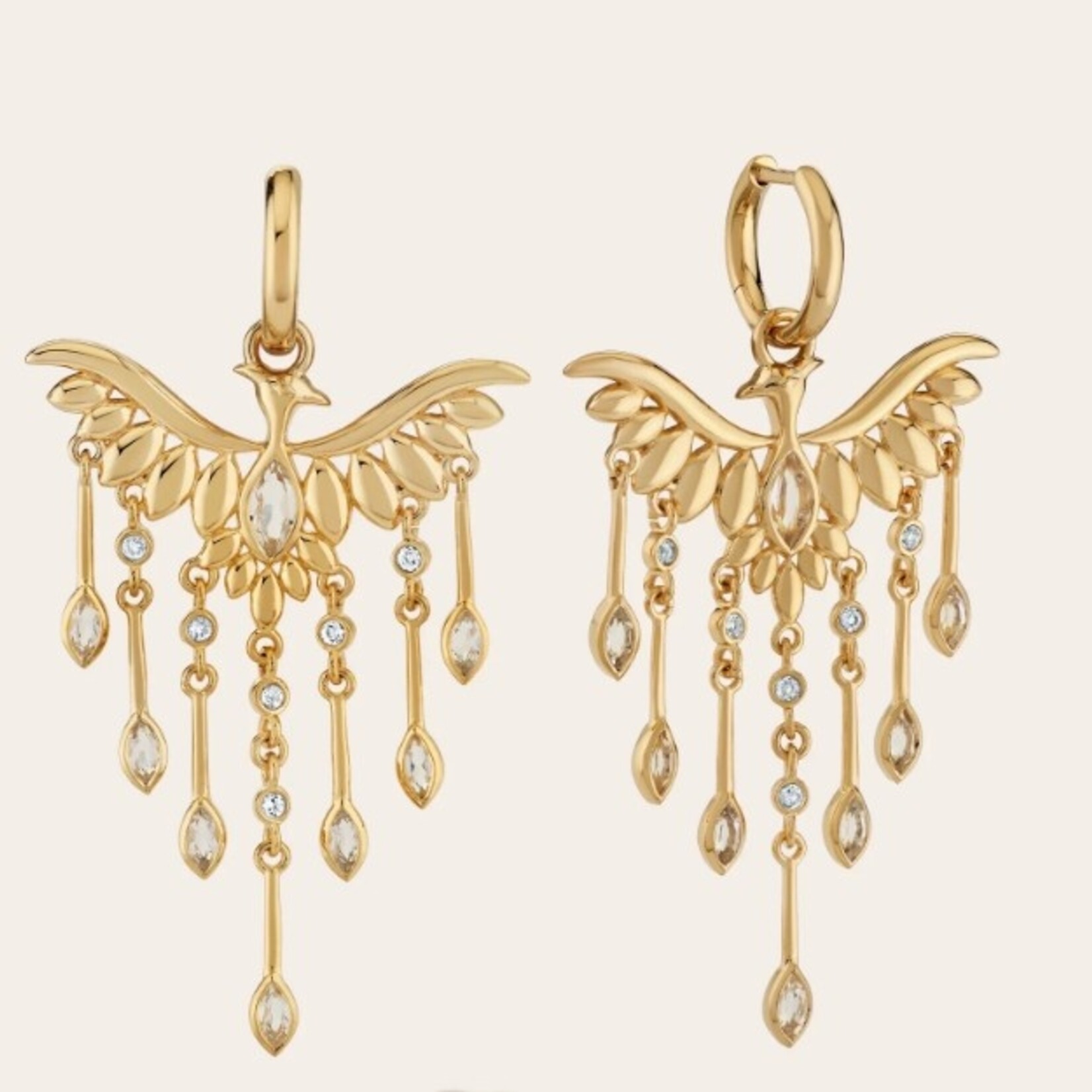 Chandelier Phoenix Drop Earrings ·