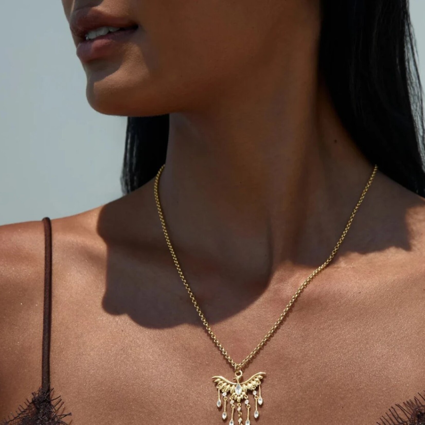 Chandelier Phoenix Necklace ·