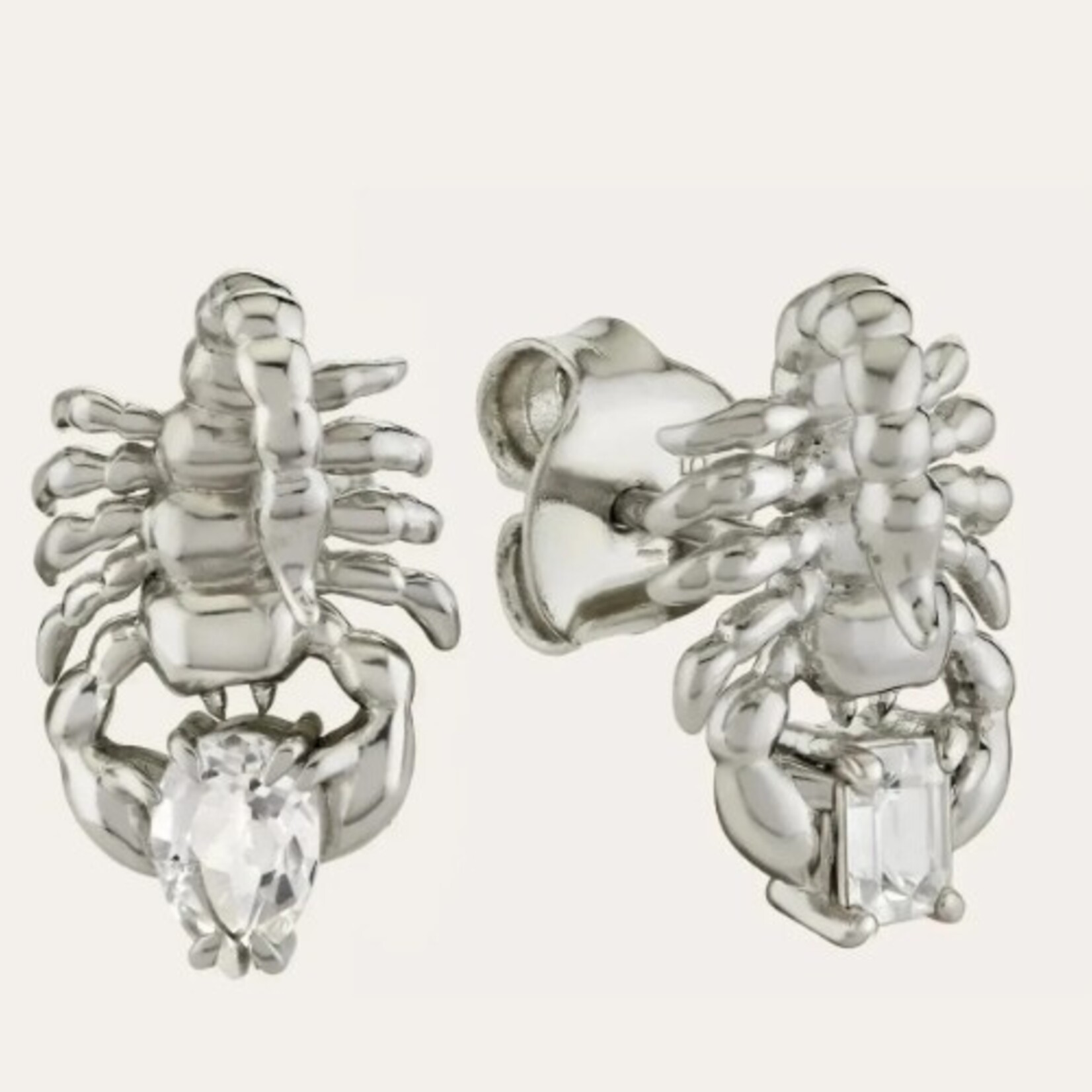 Gemstone Scorpion Studs ·