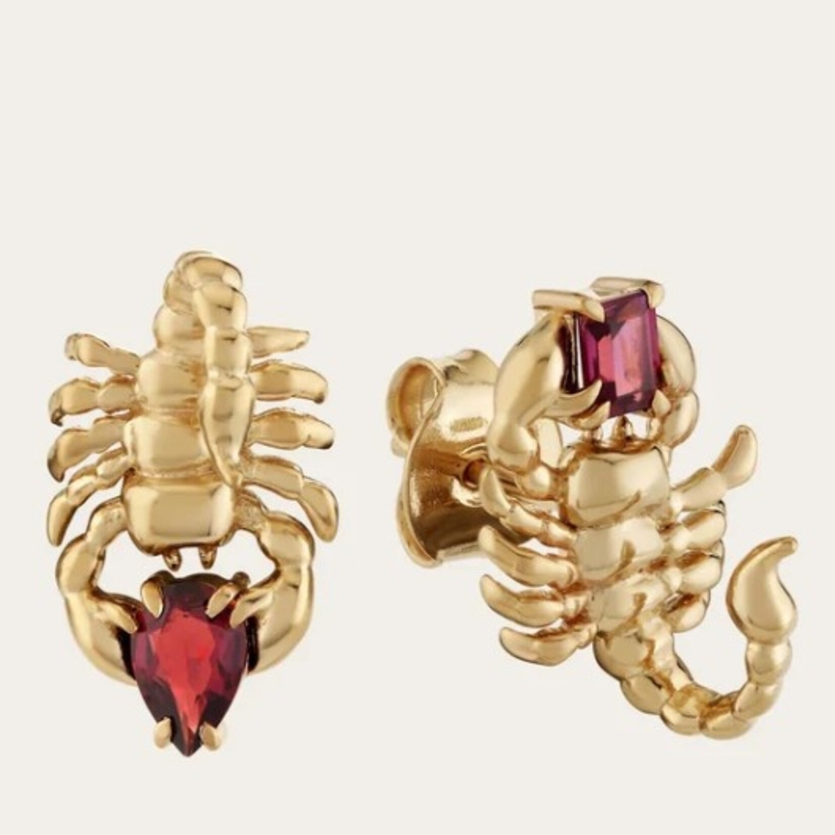 Gemstone Scorpion Studs ·