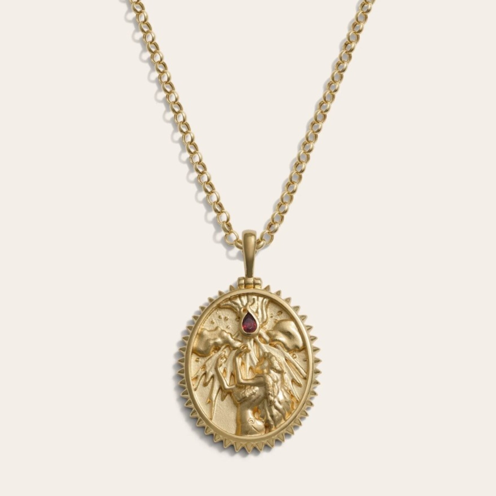 Pele 16-18" Box Chain Necklace · 14K Gold Vermeil