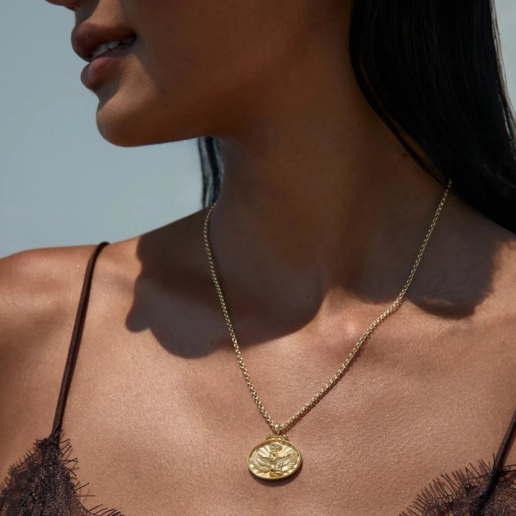 Special Edition Isis 16-18" Box Chain Necklace · 14K Gold Vermeil