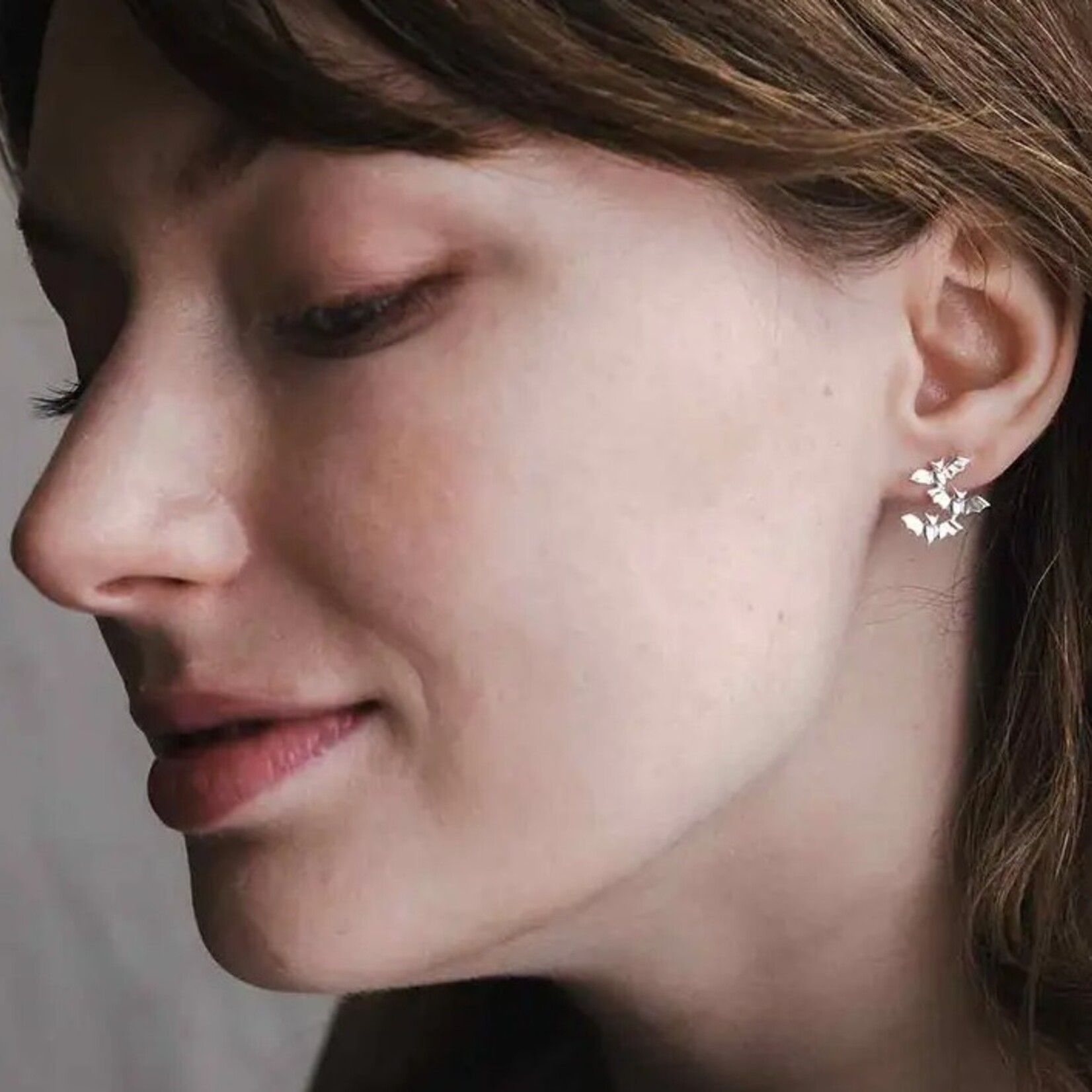 Bat Cluster Post Earrings · Sterling Silver
