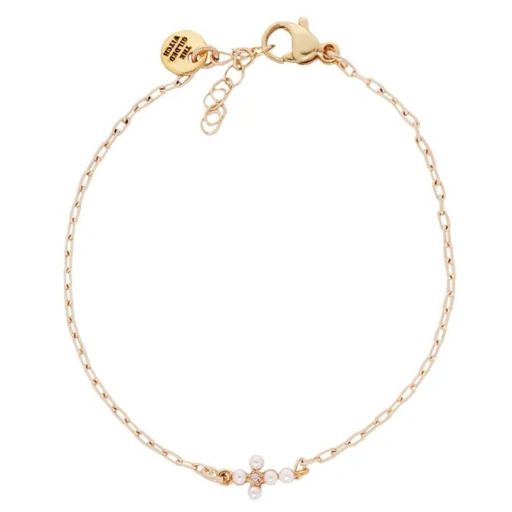 Croix De Perles Bracelet · Gold