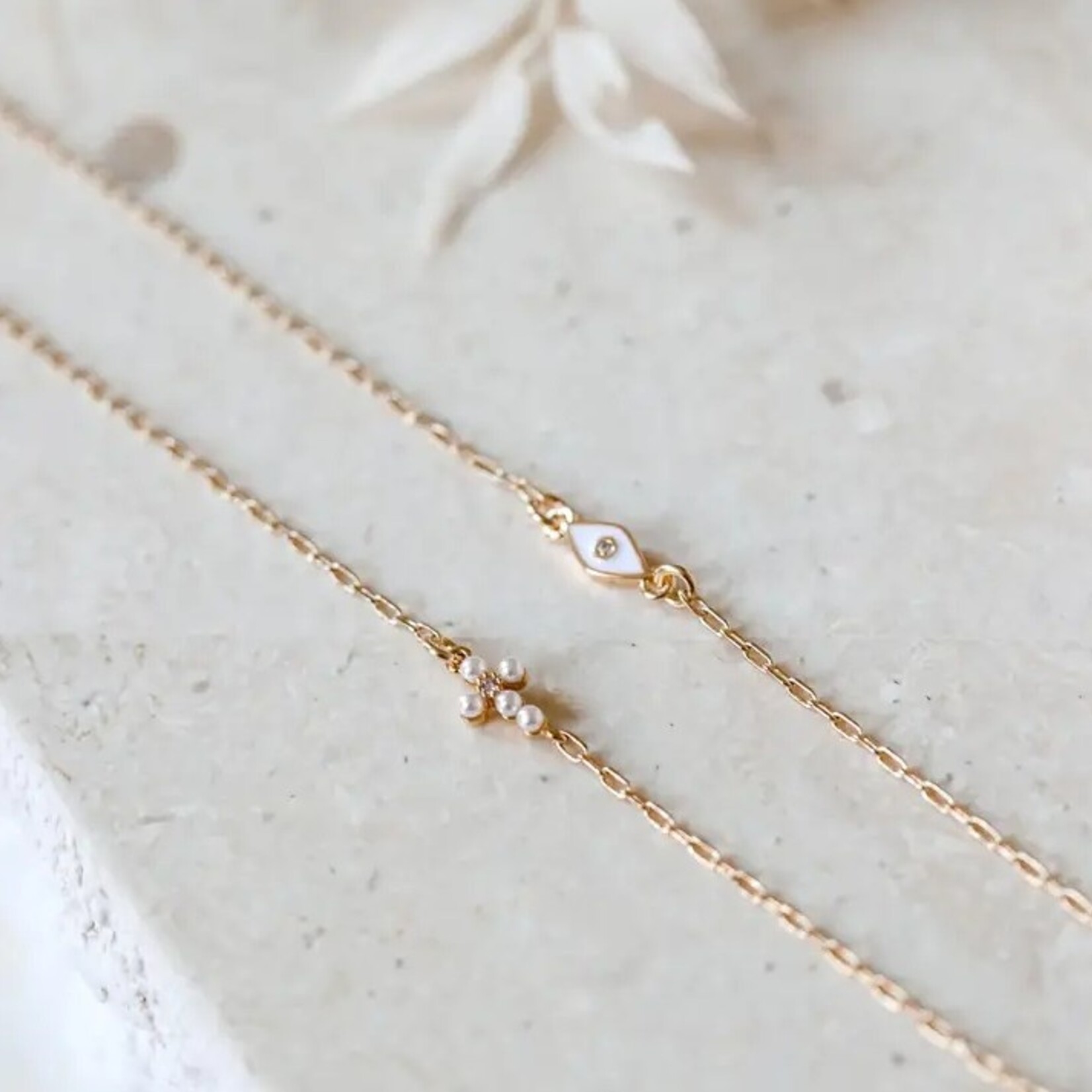 Croix De Perles Bracelet · Gold