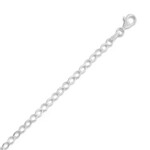 Silver Stars Collection Diamond Link Chain Charm Bracelet · Silver 7"