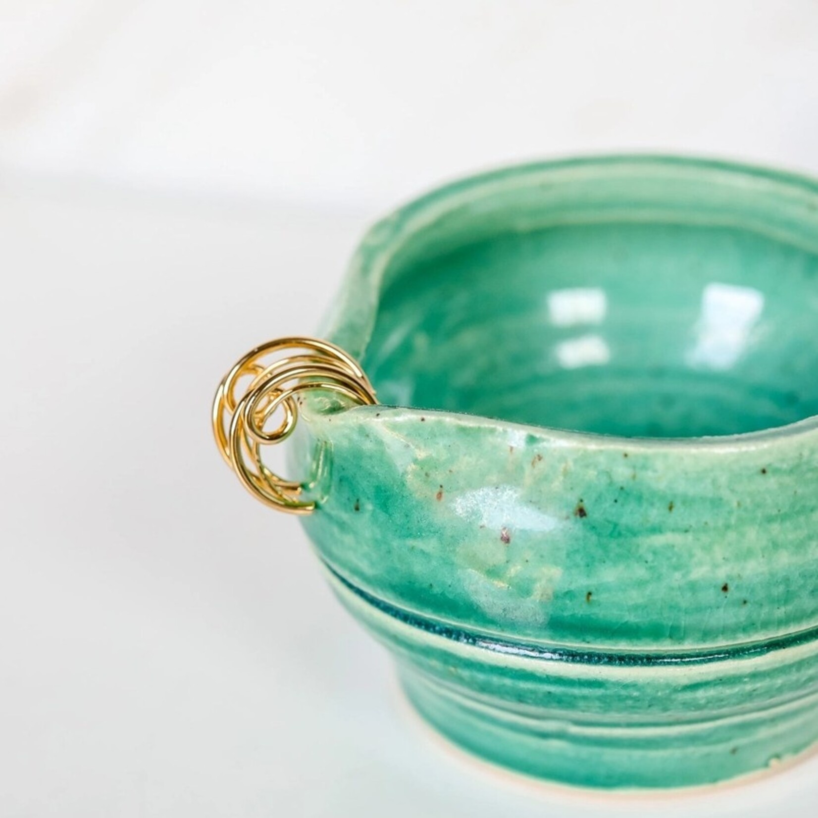 Hollow Moon Earrings  · Gold