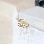 Hollow Moon Earrings  · Gold