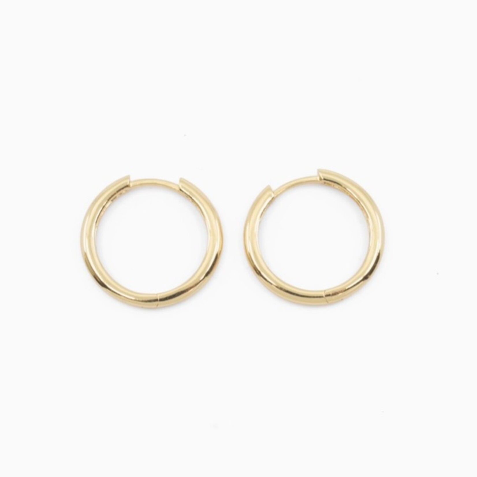 Medium Hoop Earrings · Gold
