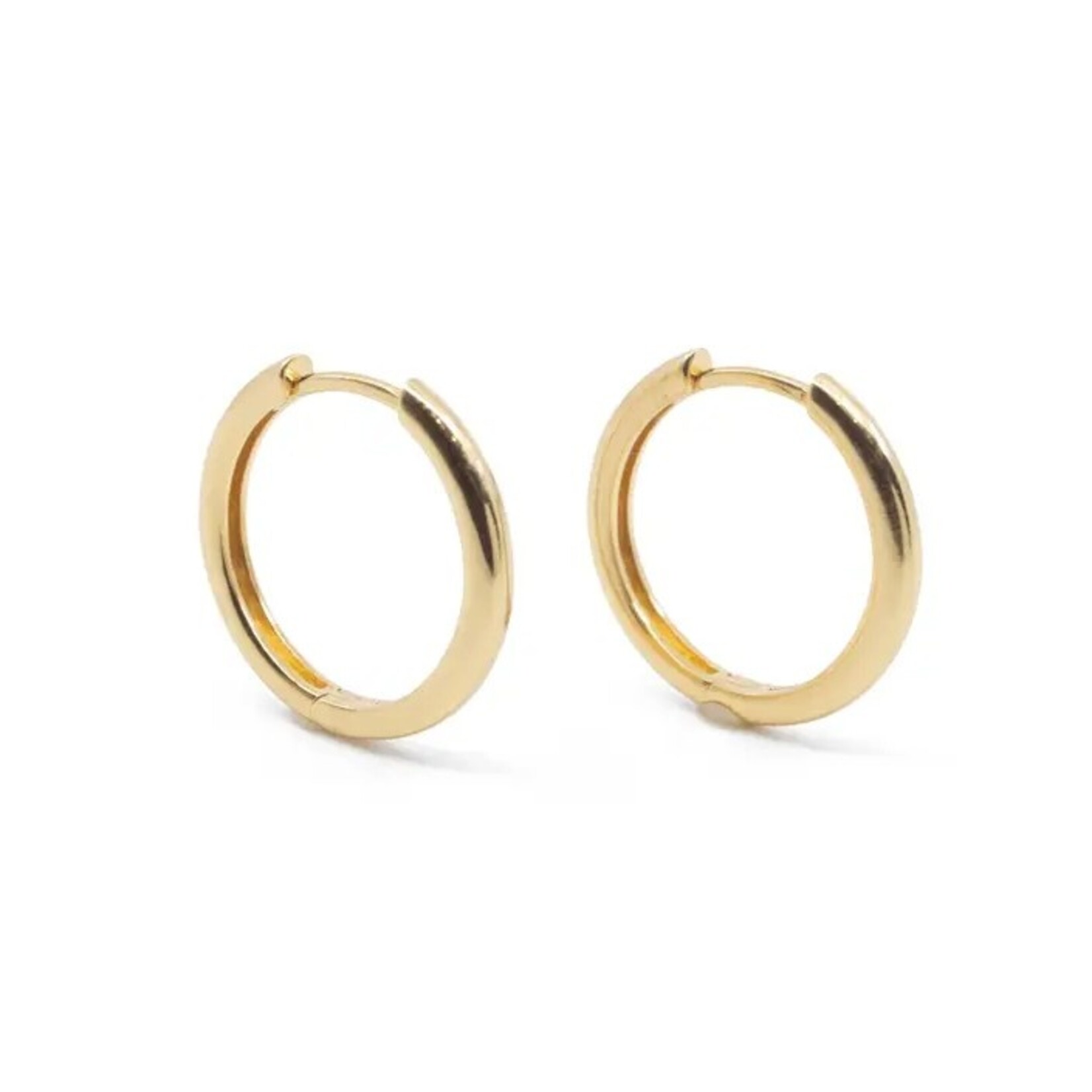 Medium Hoop Earrings · Gold