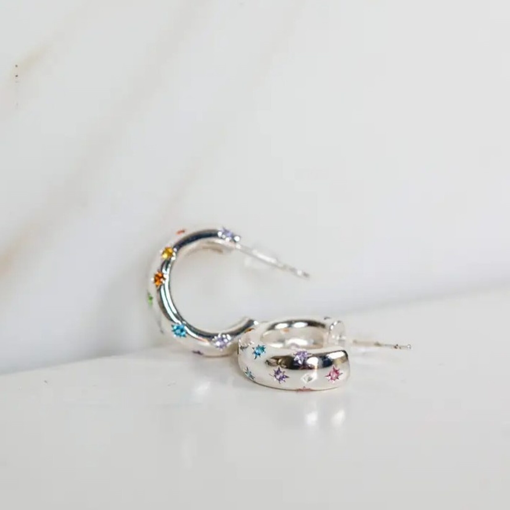 Stella Hoops Silver
