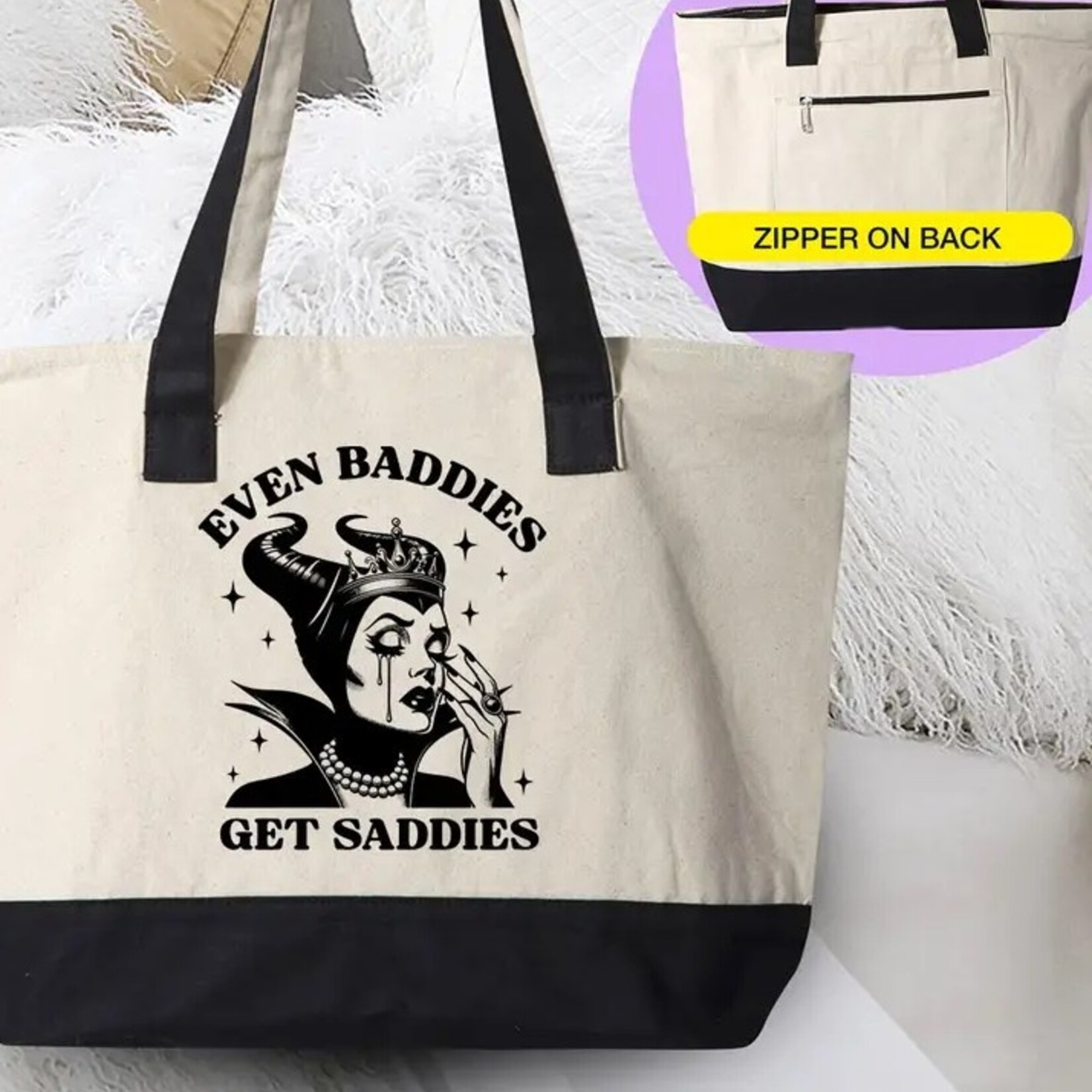 House of Rodan Even Baddies Get Saddies | Tote Bag