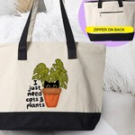 House of Rodan I Just Need Cats and Plants | Tote Bag