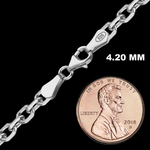 Charmed! Diamond Cut Cable Chain Bracelet · Sterling Silver · 7.5"