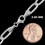 Charmed! Elongated Curb Chain Bracelet · Sterling Silver · 7.5"