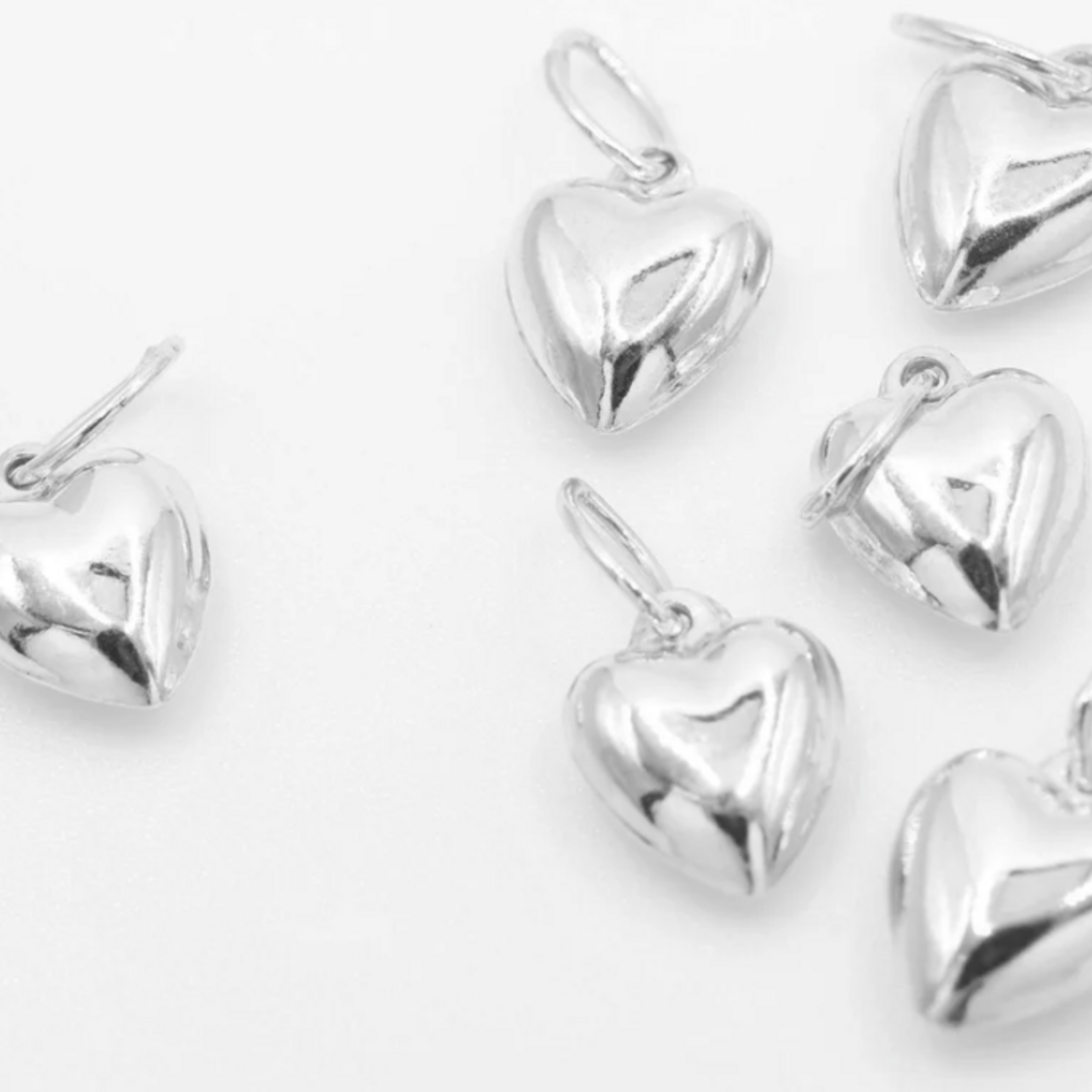 Charmed! Puffy Heart Charm · Sterling Silver