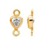 Heart CZ · Connectors · Gold Fill