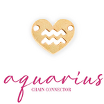 Zodiac Heart · Connectors · Gold Fill ·