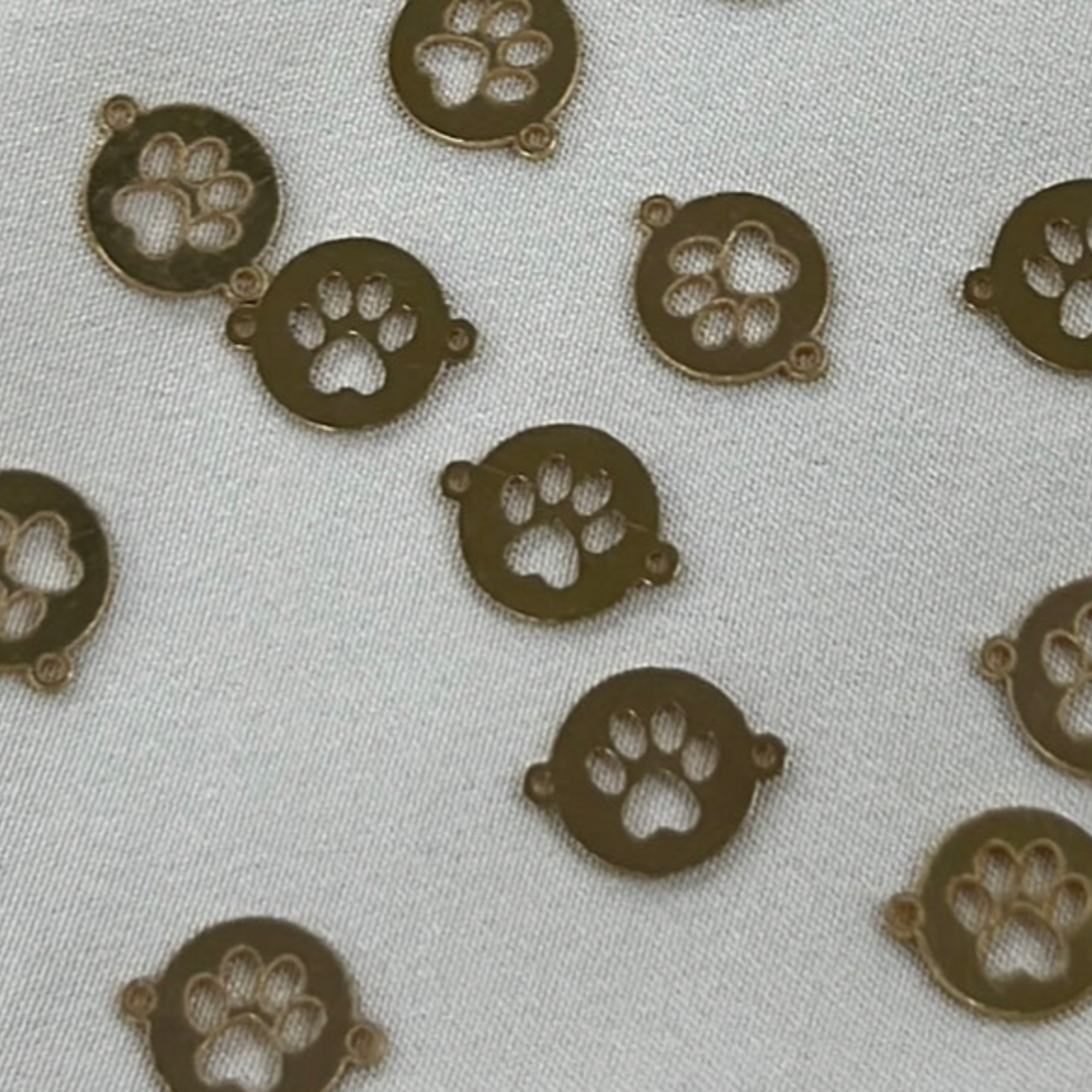 Dog Paw · Connectors · Gold Fill