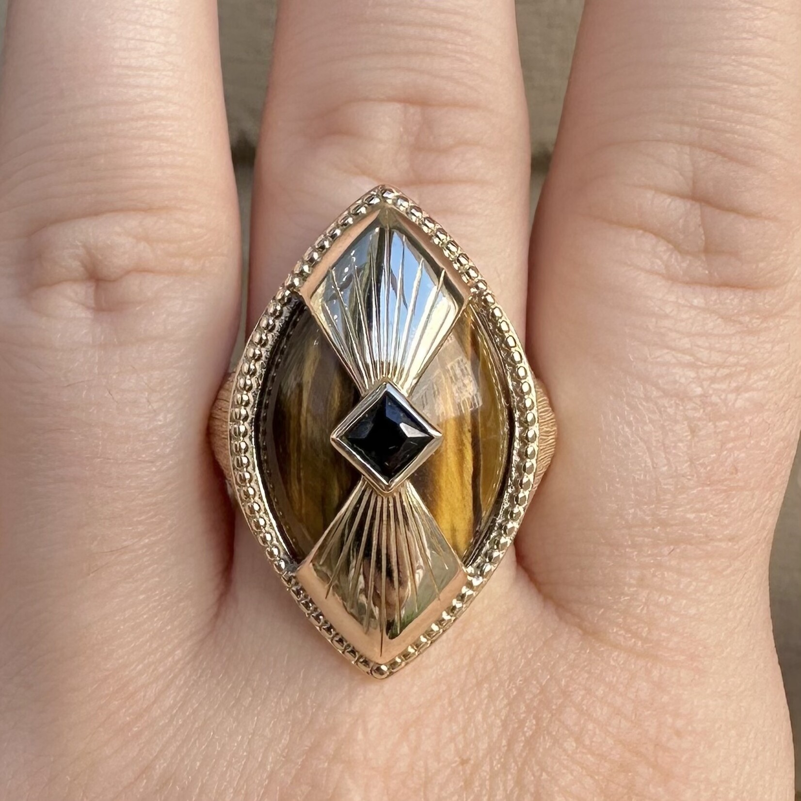 *Mystic Statement Ring · 14K Gold Vermeil · 8