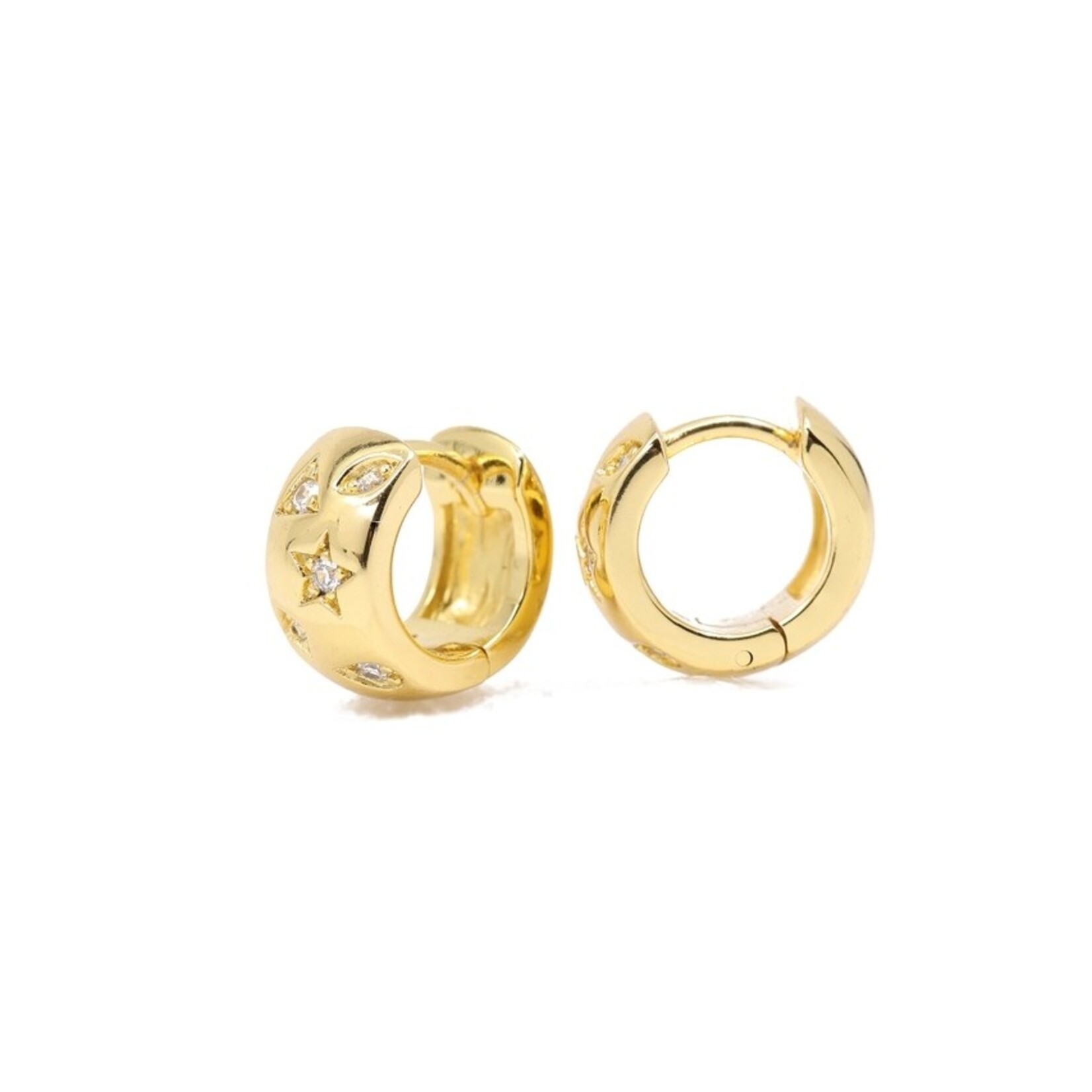 Constellation Huggie Hoop Earrings · Gold