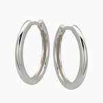 Medium Hoop Earrings · Silver