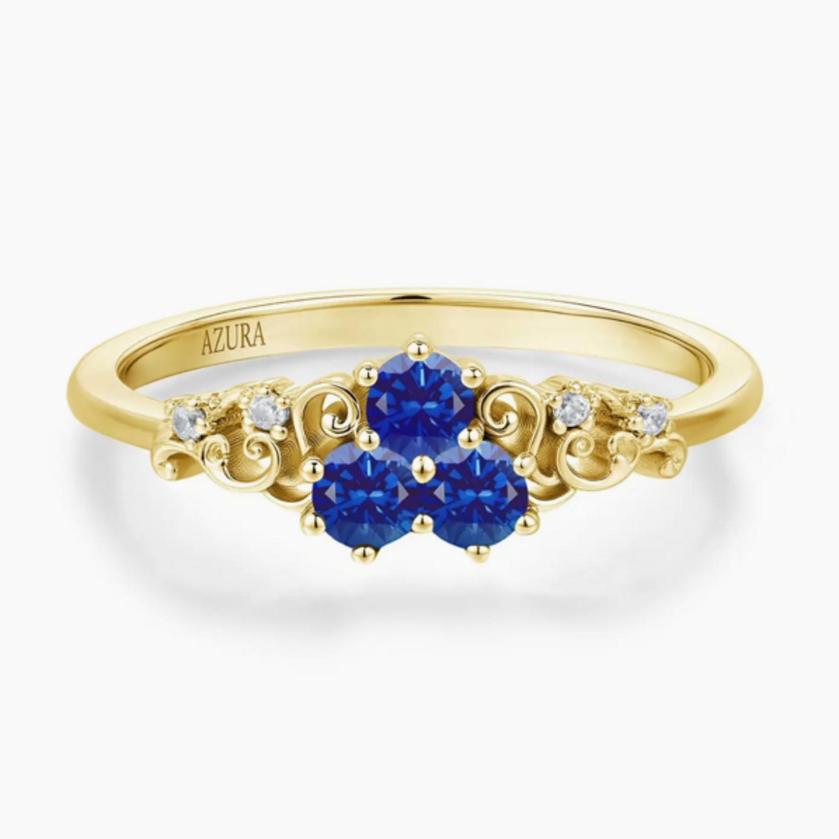 Sapphire of the Waterborn Ring · Yellow Gold Vermeil ·