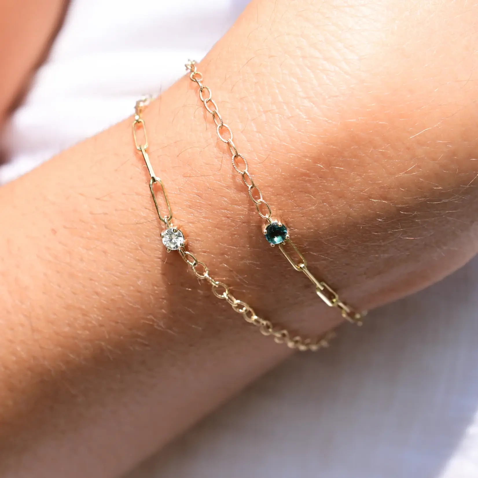 *Firefly Bracelet · Tourmaline · 14K Gold