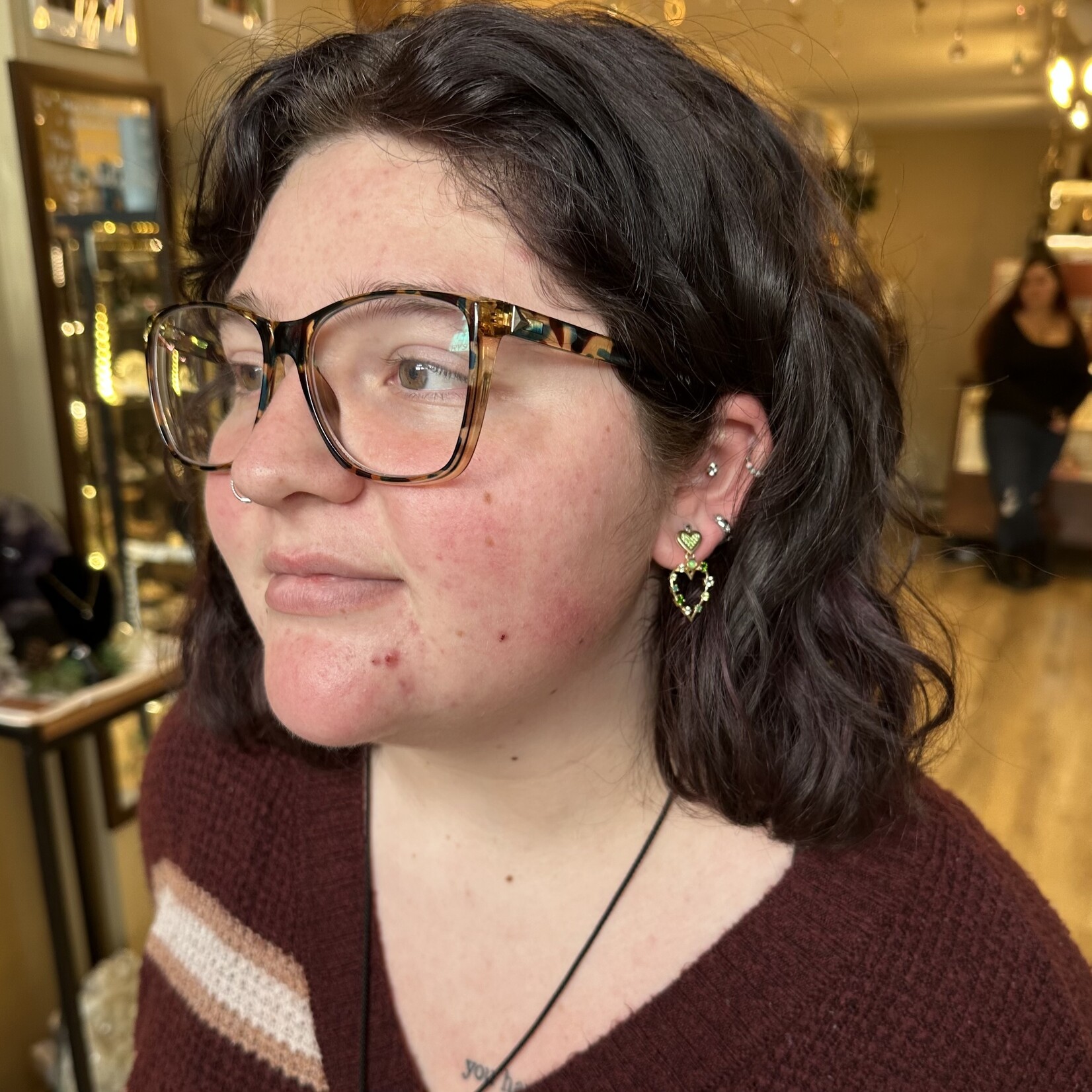 *Small Love Transformer Earrings Rock · 14K Gold ·