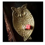 Vagabond Vintage Pewter Owl Jewelry/Coin Tray ·  Gold