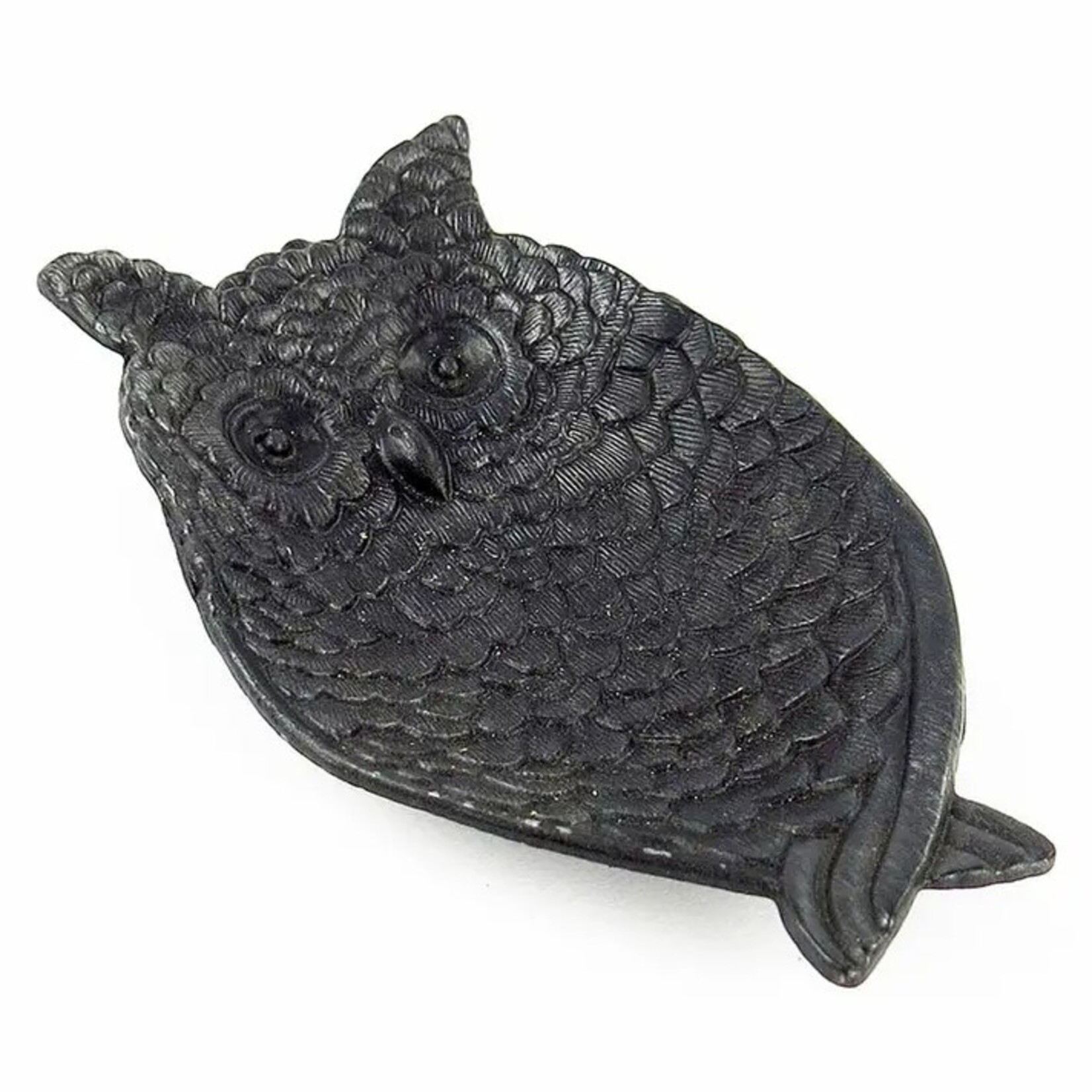 Vagabond Vintage Pewter Owl Jewelry/Coin Tray ·  Black