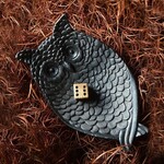 Vagabond Vintage Pewter Owl Jewelry/Coin Tray ·  Black