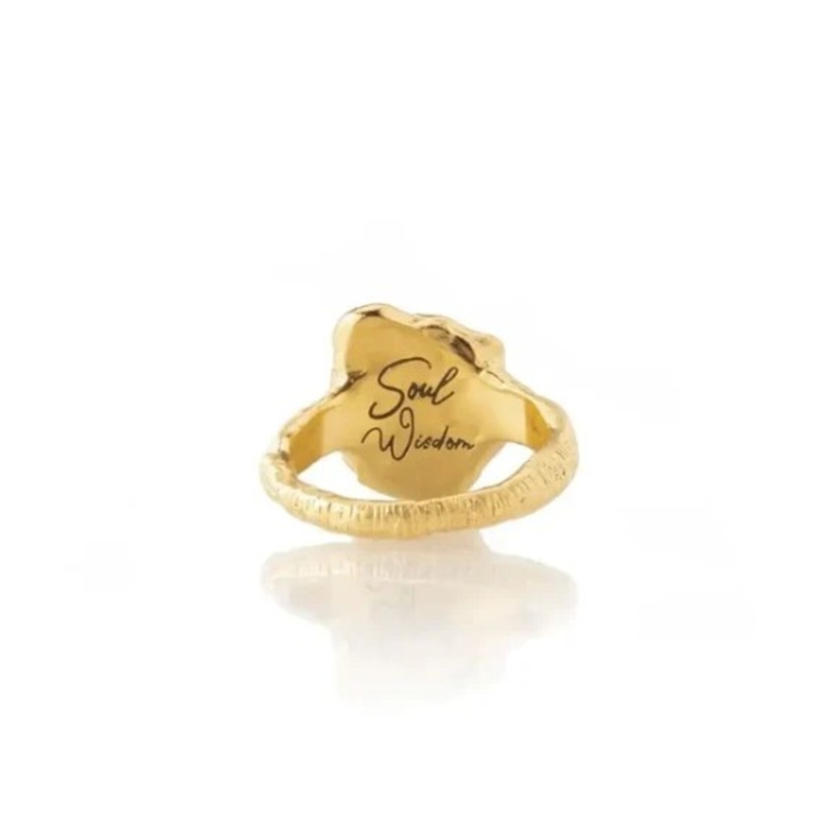 *Soul Wisdom Owl Ring · 22K Gold Vermeil · 6