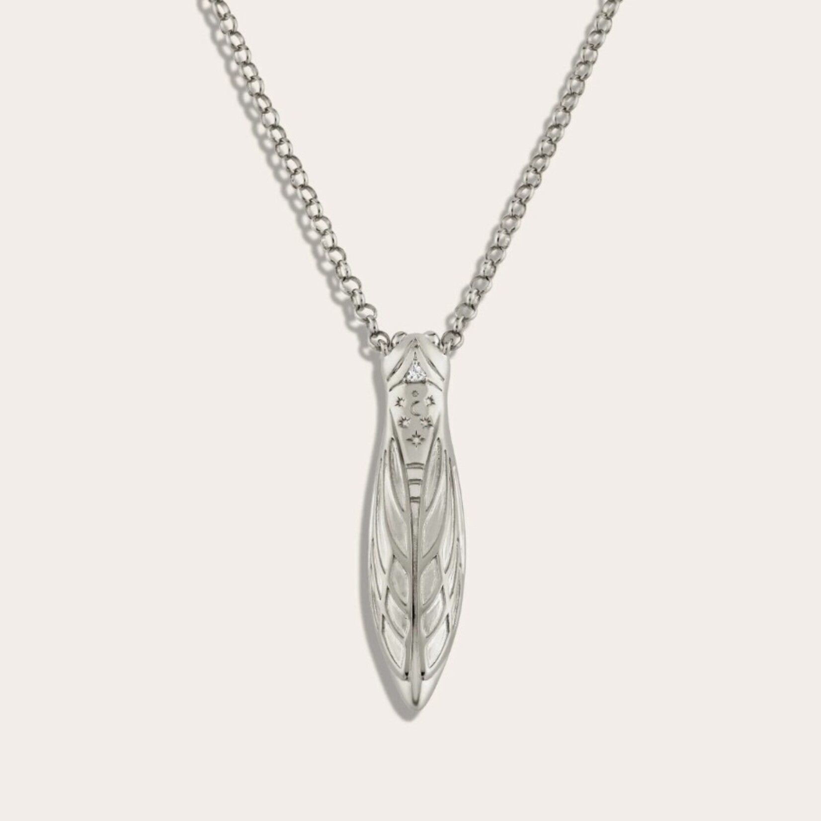 Cicada Flower Vessel Necklace ·