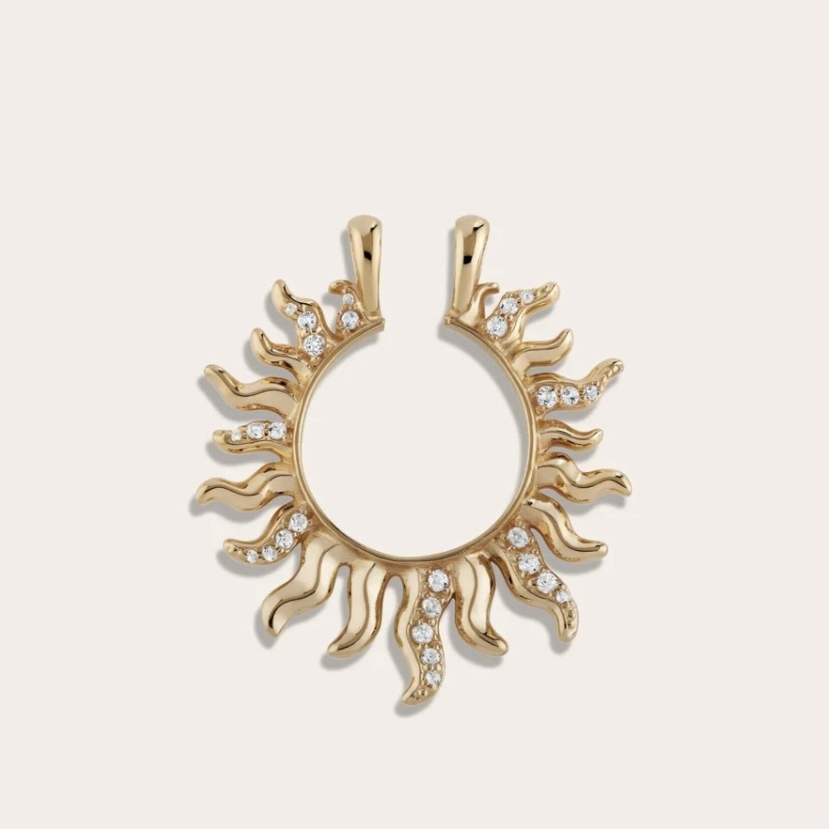 *Mini Sun Halo · 14K Gold Vermeil