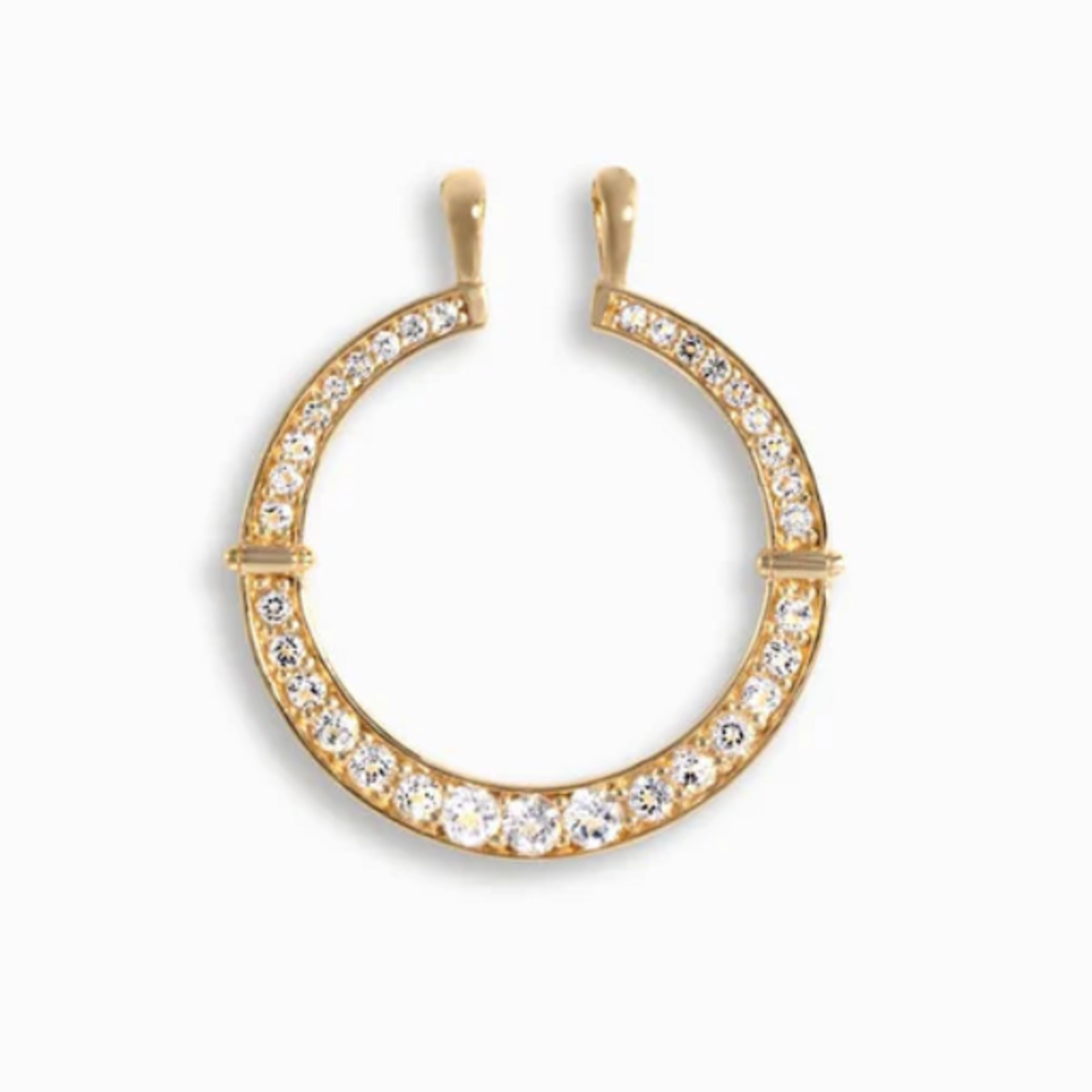 *White Topaz Goddess Halo · 14K Gold Vermeil