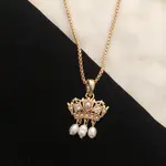 *Royal Crown Necklace · 14K Gold Plating