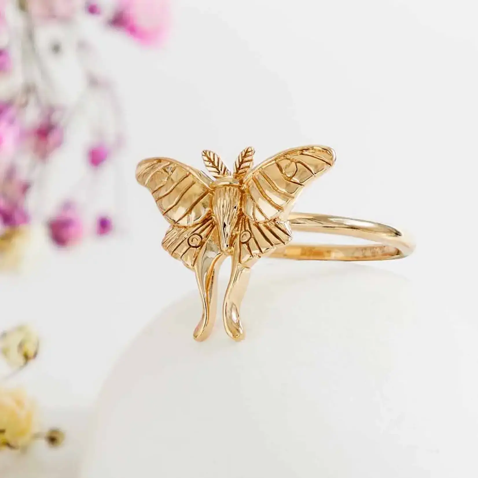Luna Moth Ring · Bronze · 6