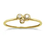 *Triple Constellation Ring · 14K White & Yellow Gold ·