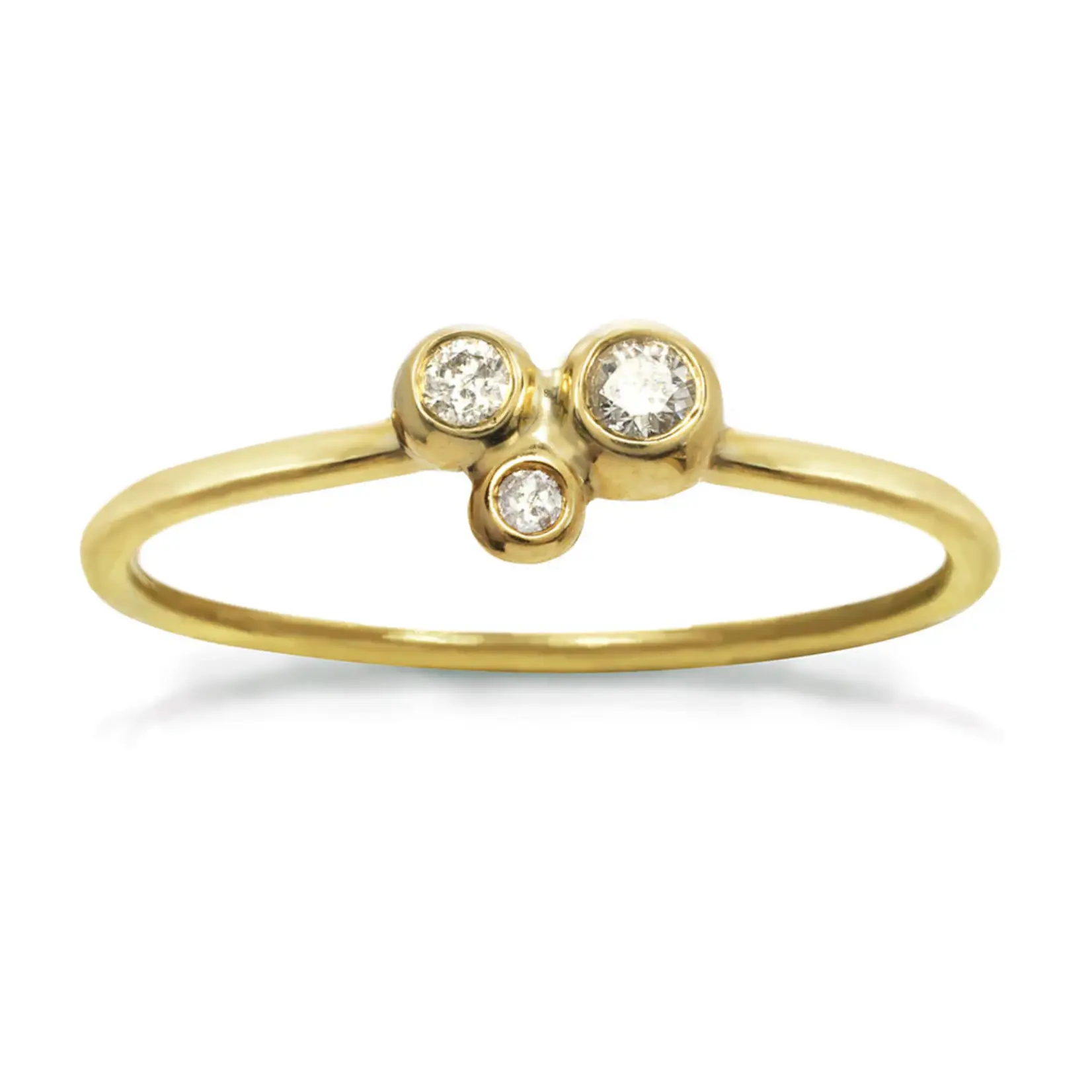 *Triple Constellation Ring · 14K White & Yellow Gold ·